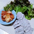 くりくりーん's cooksnap of when they made 圧力鍋で簡単！韓国茹で豚・ポッサムとタレ.
