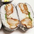 新妻あや's cooksnap of when they made からあげマヨおにぎらず.