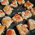 リデルさんさんご's cooksnap of when they made 簡単節約☆豚ひき肉のサイコロステーキ。.