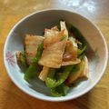 糖質OFF✿聖紫花✿'s cooksnap of when they made エリンギとピーマンのキムチあえ♪.