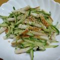 55才のおじさん's cooksnap of when they made きゅうり梅ちくわ♡.