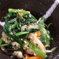 米の華's cooksnap of when they made ほうれん草と人参の味噌ごま和え.