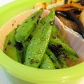 バカリャウ's cooksnap of when they made スナップエンドウの胡麻和え.