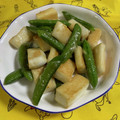 ankotetu's cooksnap of when they made スナップエンドウとはんぺんの炒め物.