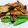 Ueda_ke's cooksnap of when they made スナップエンドウとなすの甘辛炒め☆.
