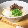 クックSIM7QB☆'s cooksnap of when they made 肉と麺が絡み合う、ピリ辛豆乳そうめん.