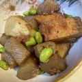 yu🐓's cooksnap of when they made こんにゃくとごぼう天の甘辛おかか和え.