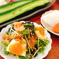 彩ごはん備忘録's cooksnap of when they made ゆで卵と豆苗の海苔キムチ和え.