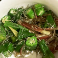 ♪ミチル♪'s cooksnap of when they made みょうが・しらす・オクラの白だし和え❀.