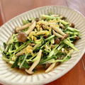 Superlittleboo's cooksnap of when they made 水菜としめじのオイスター炒め.