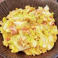 あーこ姐's cooksnap of when they made 春キャベツとカニカマの　甘辛醤油卵炒め❀.