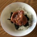 Ruriluru's cooksnap of when they made イカ塩辛丼.
