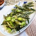 有喜穂's cooksnap of when they made レジのお姉さん直伝！にんにくの芽天ぷら.