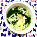 ふたごゆき's cooksnap of when they made 中華風♡えのきとわかめのふわふわ卵スープ.