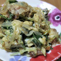 ＊aaaiko＊'s cooksnap of when they made 水菜と卵とじ.