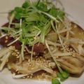 evergold's cooksnap of when they made なすとえのきのさっぱりポン酢あえ.