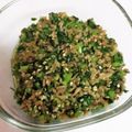 わぞう's cooksnap of when they made ご飯のお供 大根の葉のミンチ炒め.
