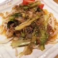 たつなつりん's cooksnap of when they made ひき肉とサニーレタスの焼肉のタレ炒め.
