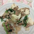 りいこりんご's cooksnap of when they made 春菊とひき肉で♪簡単すき焼き＊。.