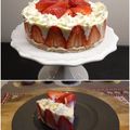 melmarilyn's cooksnap of when they made フレジェ風なレアチーズケーキ.