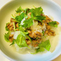 azbjbn's cooksnap of when they made 黒豆納豆☆三つ葉とおろし和え.