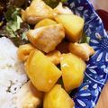 あたむ❤189's cooksnap of when they made ホクホク♫新じゃがと鶏むね肉の照り焼き。.