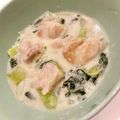 悠LOVE航's cooksnap of when they made ◆チンゲン菜とチキンのクリーム煮◆.