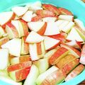 ☆魔矢☆'s cooksnap of when they made りんごの変色止めは＊砂糖水＊.