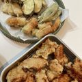 やまがあ's cooksnap of when they made 卵なし酢入り天ぷら衣①薩摩芋＆舞茸天ぷら.
