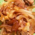 ぴあのちゃん95's cooksnap of when they made 材料2つ☆豚こまと新玉ねぎの簡単すき煮。.