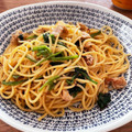 エル♀'s cooksnap of when they made ☆超簡単☆豚肉とほうれん草の和風パスタ.