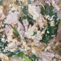 ハニイとムサシ's cooksnap of when they made 安早旨！豚肉入りニラ玉♪.