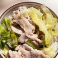 やーぼん's cooksnap of when they made ニラ入り塩だれの豚こま炒めと春キャベツ☆.