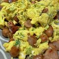 toshio39's cooksnap of when they made 醤油焼きソーセージと葱のオムレツ.
