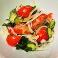azbjbn's cooksnap of when they made トマト、きゅうり、わかめ、玉ねぎのサラダ.