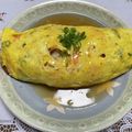 まるさん家's cooksnap of when they made 休日ランチに♪かに玉あんかけオムライス.
