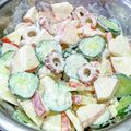 ☆魔矢☆'s cooksnap of when they made 子供が喜ぶ！ちくわリンゴきゅうりハムマヨ.
