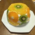 miho45918's cooksnap of when they made 市販スポンジで簡単！ズコットケーキ.