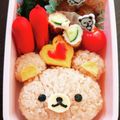 MiNaMi2078's cooksnap of when they made 簡単キャラ弁＊リラックマおにぎり♪.