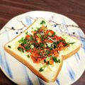 よよっち♪'s cooksnap of when they made おひとりさまパンがサクサクキムチトースト.