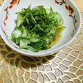 ボブナナ's cooksnap of when they made 我が家私的定番♡きゅうりと大葉の酢の物♡.