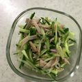 Ruriluru's cooksnap of when they made もやしとハムとキュウリのナムル.