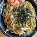 秀狼1011's cooksnap of when they made 納豆とベーコンのスパゲティ.