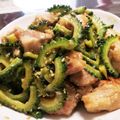 ゆるмαмα's cooksnap of when they made ゴーヤチャンプルより簡単！「鶏肉ゴーヤ」.
