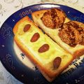 龍青空ママ's cooksnap of when they made チーズアーモンドトーストわさび味.