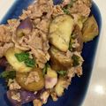 105♡'s cooksnap of when they made 豚なすバジルのオイスターソース炒め.