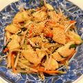 悠LOVE航's cooksnap of when they made 【簡単中華】ささみのニラもやし炒め.