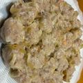 maezuchu's cooksnap of when they made 海老鶏豚のミックス焼売！餡を均等に包む♪.