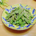 ルパンのかあさん☆彡's cooksnap of when they made 旬の味わい☆絹さやのごま和え.