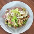 donuts★'s cooksnap of when they made セロリとベーコンのオイルパスタ.